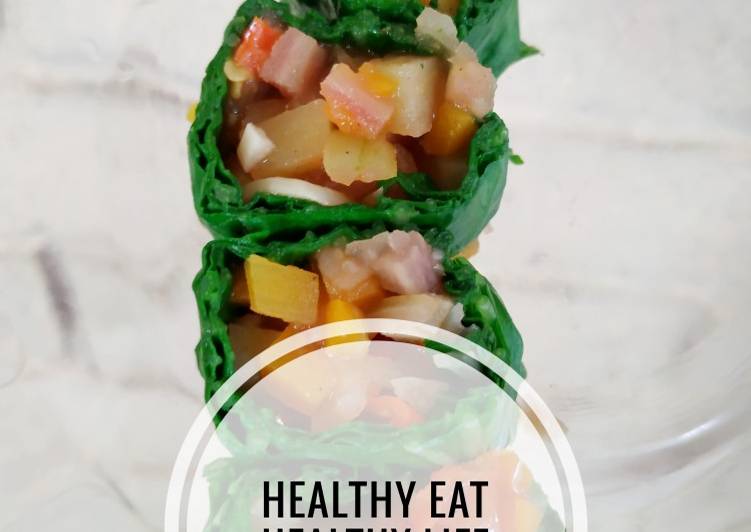 Langkah Mudah untuk Menyiapkan Sushi ubi sawi (healthy), Lezat Sekali