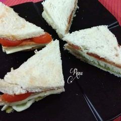 Tri Colour Veg Sandwich A picture of Tri Colour Veg Sandwich.