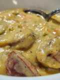 Crockpot Sausage Potato Cheese Casserole