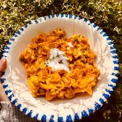 Foto di Pasta (proteica) alla zucca e crema di cocco!