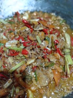 Foto resep Oseng telor rajungan