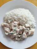 Strogonof de Pollo y Zapallito italiano