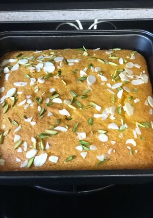 A picture of Mango cake.