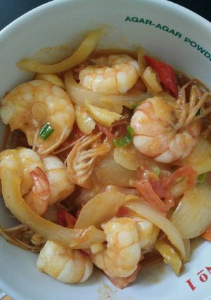 Foto resep Udang Asam Manis Pedas