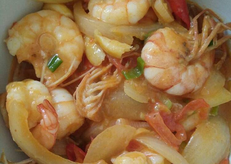 Resep Udang Asam Manis Pedas, Lezat Sekali