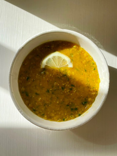 Una foto de Sopa india de lentejas rojas