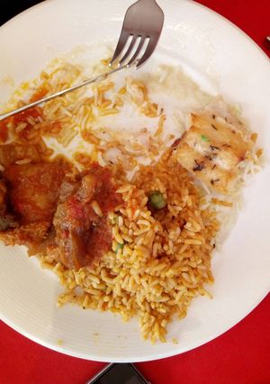 A picture of Jollof Rice.
