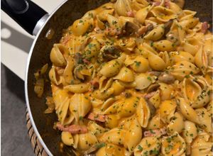 Foto de Massa com Molho Bechamel e Bacon