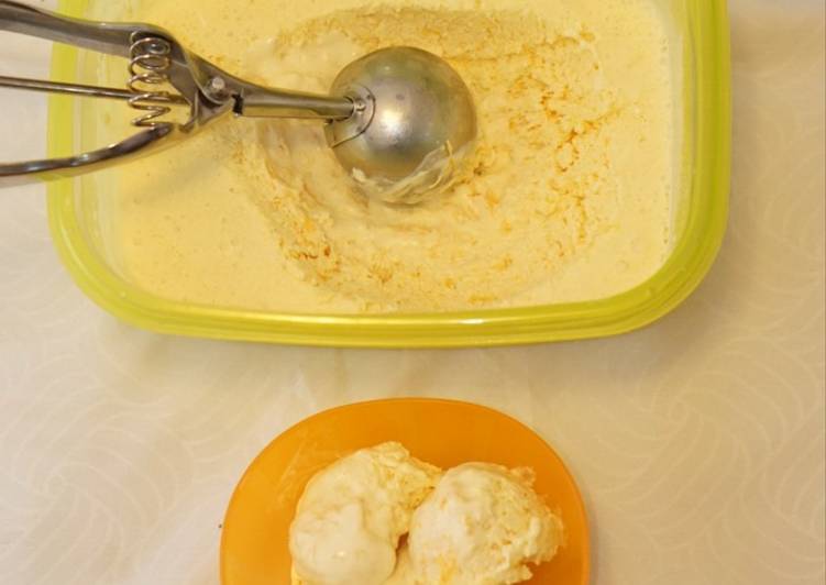 Low Sugar Coconut Mango Ice Cream 🍨