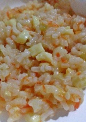 Foto resep Nasi tim tahu tempe (MPASI 9bln +)