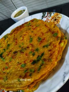बेसन आटा चीला (besan atta cheela recipe in Hindi) रेसिपी मुख्य फोटो