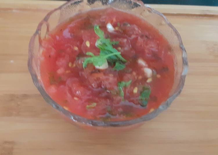 Simple Way to Make Perfect Tomato and garlic chutney