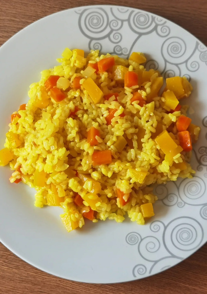 Una foto de Arroz con calabaza