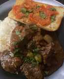Spanish Slow cooked beef cheeks with tomato bread “Carrillada de Ternera”