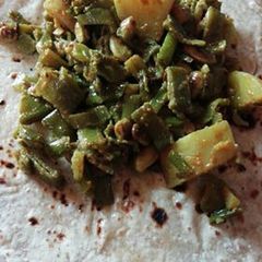 A picture of Aloo bean veg.