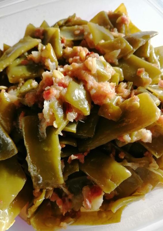 Una foto de Judías verdes con jamón