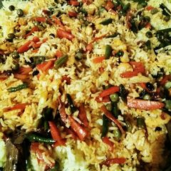 A picture of Leftover rice fried.