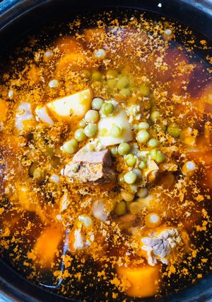 Hình của món Bò nấu đậu.