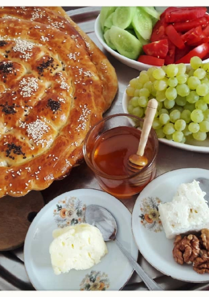 عکسی از دستور نان محلی خوشمزه(نان روغنی)