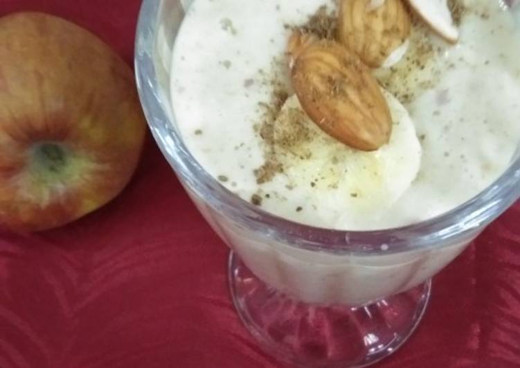 Recipe of Quick Oats apple smoothie