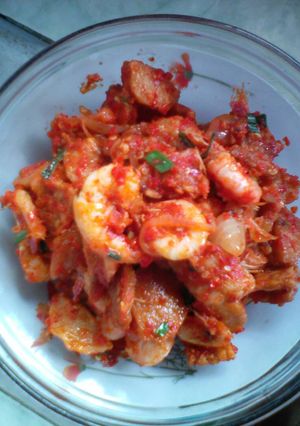 Foto resep Sambal udang campur2