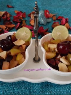 عکسی از دستور سالاد میوه