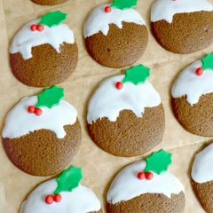 Vickys Christmas Pudding Cookies, GF DF EF SF NF A picture of Vickys Christmas Pudding Cookies, GF DF EF SF NF.