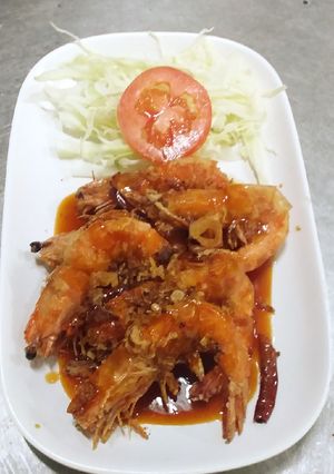 รูปของ กุ้งทอดราดซอสมะขาม