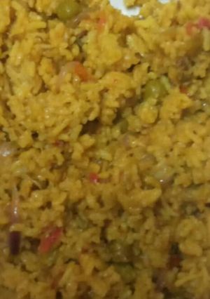 A picture of Vegetable pulav.