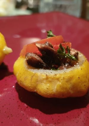 A picture of Stuffed Patty Pans.