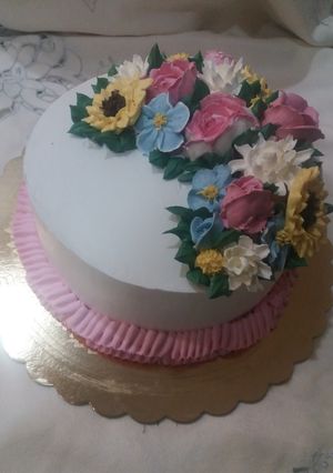 Foto di Red velvet fiorita