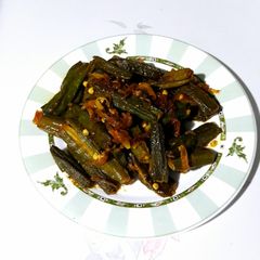 A picture of Sweet N Sour Stir Fry Bhindi.