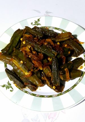A picture of Sweet N Sour Stir Fry Bhindi.