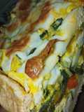 Tarta integral verduras/pollo/mozzarella