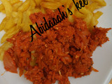 Chips with tomato's n egg sauce