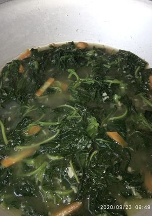 Foto resep Bayam kuah kaldu udang *masak simpel tpi ttp enak,Masyaa Allaah