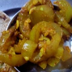 A picture of Crispy Lauki ki sabji.