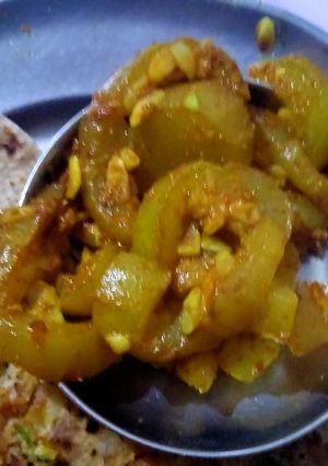 A picture of Crispy Lauki ki sabji.