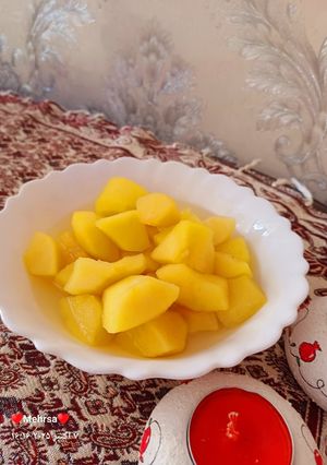 عکسی از دستور 🪷کمپوت سیب وانیلی🪷