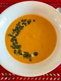 Pumpkin Velouté Soup with Ginger, Cinnamon, and Nutmeg in a Pressure Cooker