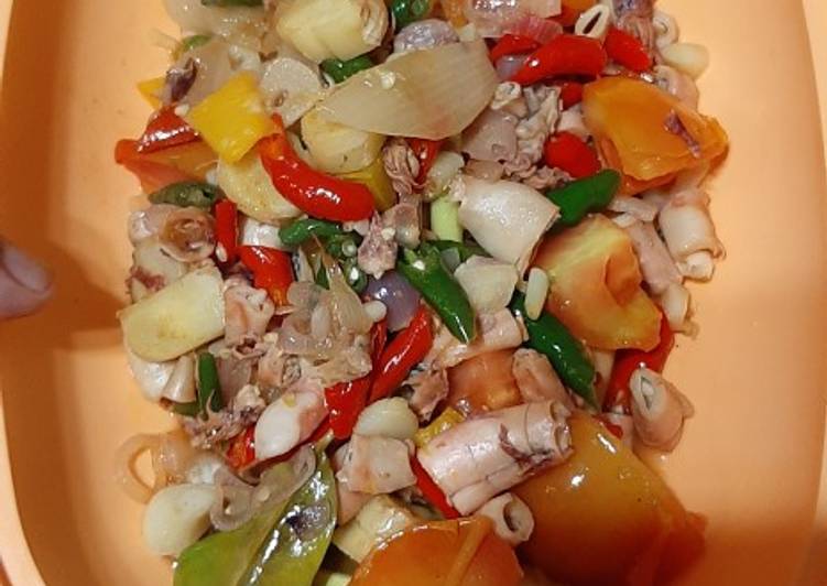 Cumi-cumi asin Pelangi