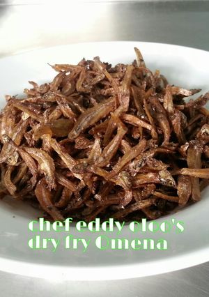 A picture of Dry fry omena.