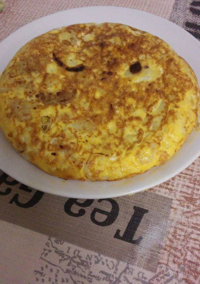 Una foto de Tortillita de patatas con cebolla