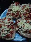 Tostadas de chorizo navideñas campiranas