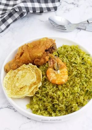 Foto resep Nasi Goreng Pete Teri Cabe Ijo