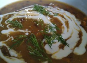 Une photo de Soupe de haricot noir