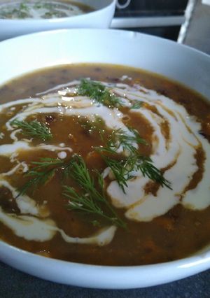 Une photo de Soupe de haricot noir