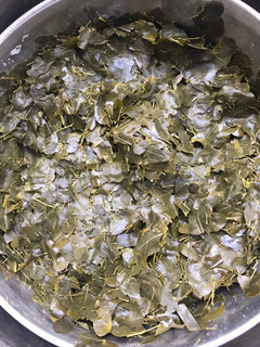 A picture of Locally made moringa salad.