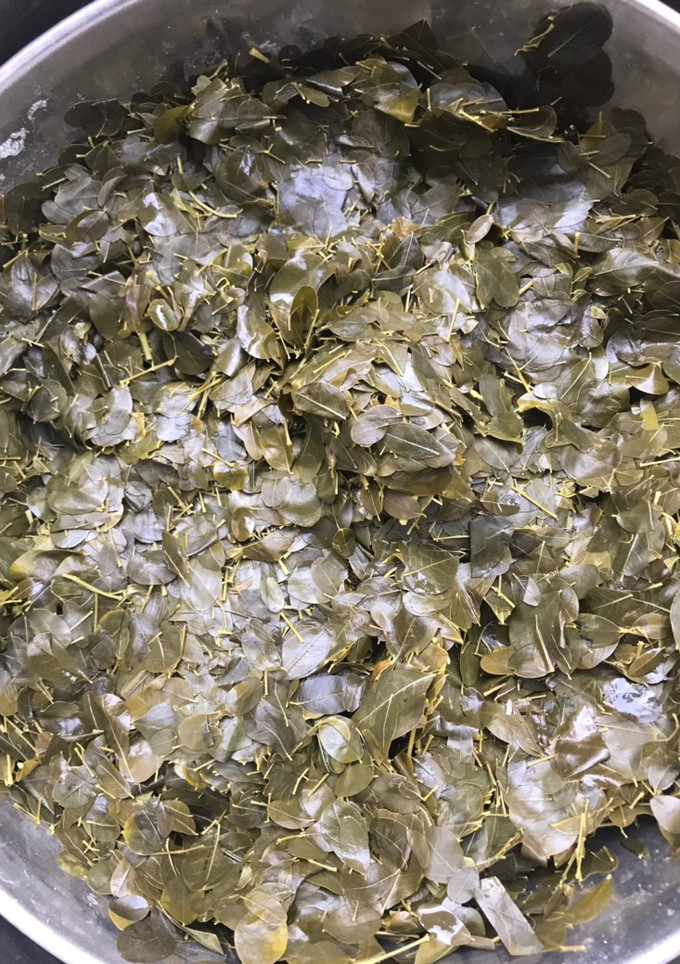 A picture of Locally made moringa salad.