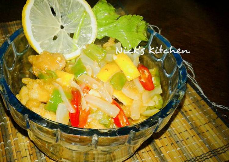 Resep Ayam Crispy Saus Lemon, Enak Banget